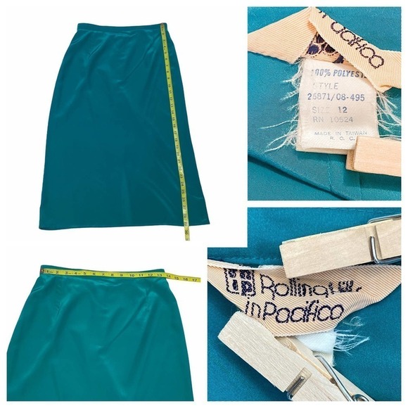 ROLLING Hills in Pacifica Teal Pencil Maxi Skirt - Picture 12 of 12